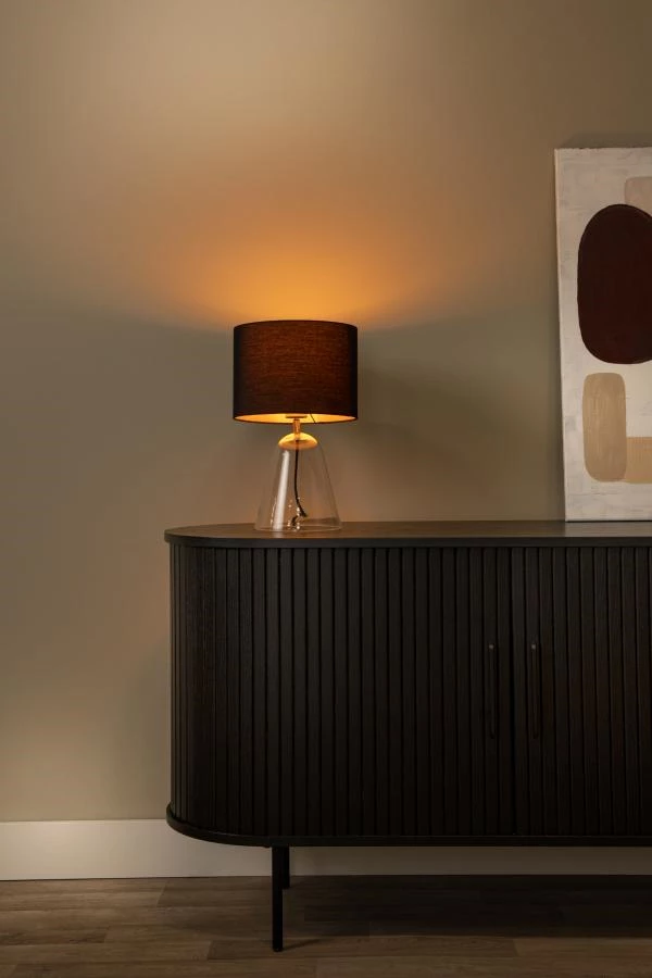 Lucide CAMPANA - Tafellamp - 1xE27 - Transparant - sfeer 1